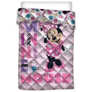 Disney Minnie Mouse sprei Bloemen - Roze - 140 x 200 cm - Polyester