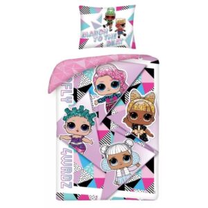 L.O.L Surprise dekbedovertrek To The Beat - Roze - 140 x 200 cm - 100% katoen