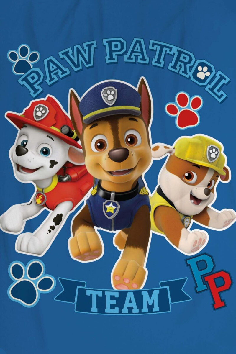 Paw Patrol fleece plaid Team - 100 x 150 cm - polyester