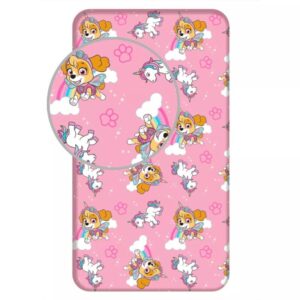 Paw Patrol hoeslaken Unicorn Dreams – Eenpersoons – 90 x - Roze - 90 x 200 cm - 100% katoen