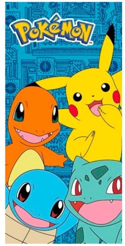 Pokemon strandlaken Starters - 70 x 140 cm - 100% katoen