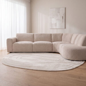 LABEL51 Vloerkleden Vinto - Ivoor - Polyester - 200x290 cm - Organisch