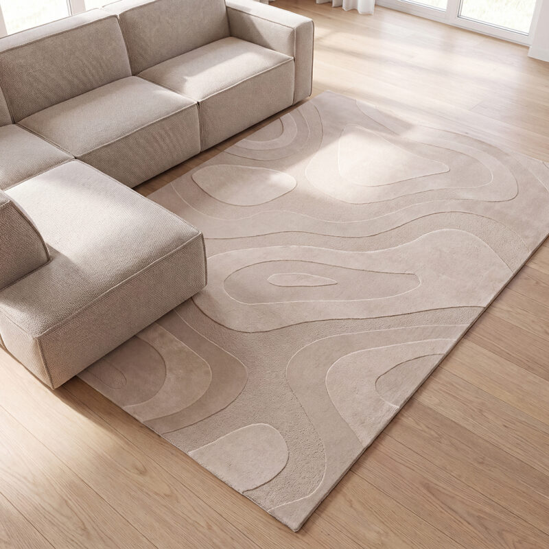LABEL51 Vloerkleden Gamo - Beige - Polyester - 200x290 cm