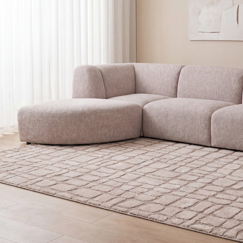 LABEL51 Vloerkleden Kyro - Beige - Polyester - 160x230 cm