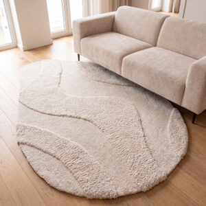 LABEL51 Vloerkleden Rima - Ivoor - Polyester - 160x230 cm - Organisch