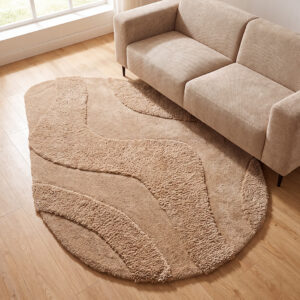 LABEL51 Vloerkleden Rima - Beige - Polyester - 160x230 cm - Organisch