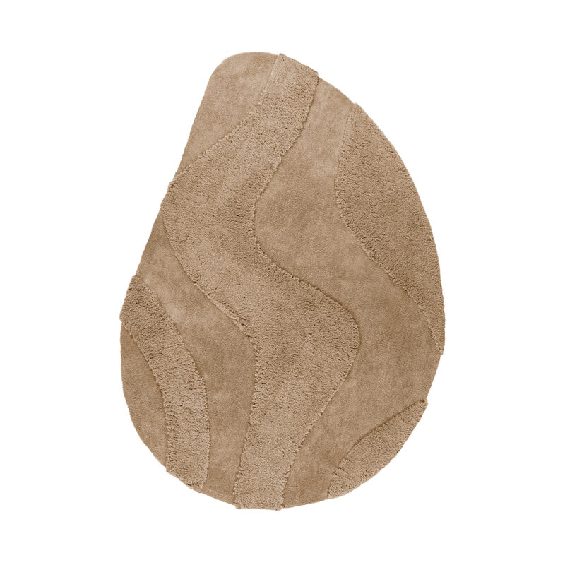 LABEL51 Vloerkleden Rima - Beige - Polyester - 160x230 cm - Organisch Rima