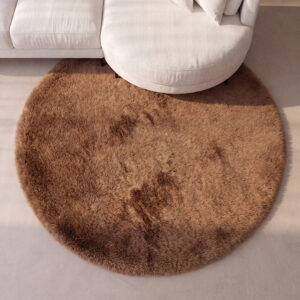 LABEL51 Vloerkleden Indy - Chocolate - Polyester - 200x200 cm - Rond