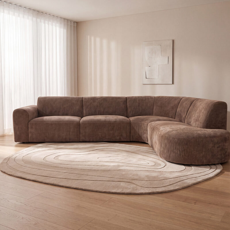 LABEL51 Vloerkleden Vinto - Beige - Polyester - 200x290 cm - Organisch