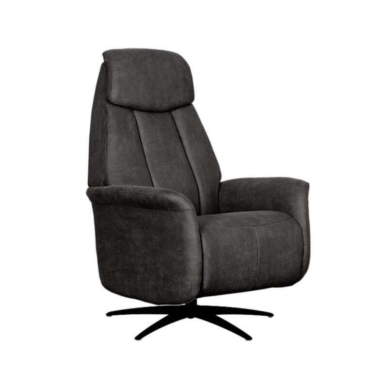 LABEL51 Fauteuil Oslo - Antraciet - Micro Suede - 1-Motorig Oslo