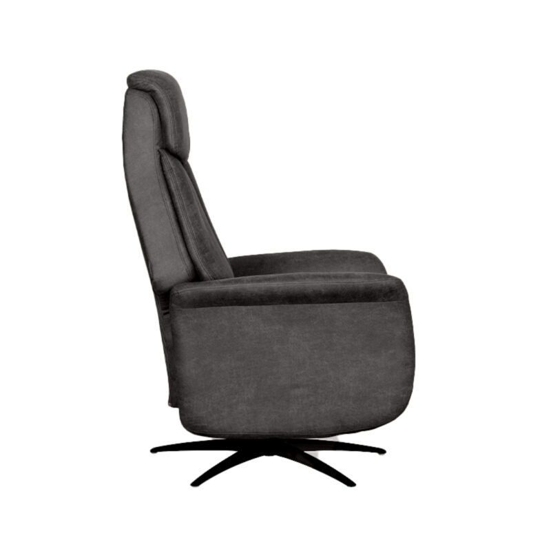Label51 fauteuil van Micro Suede, Oslo - Antraciet