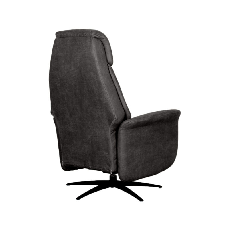 Antraciet relaxstoel van Label51 - Oslo - Micro Suede