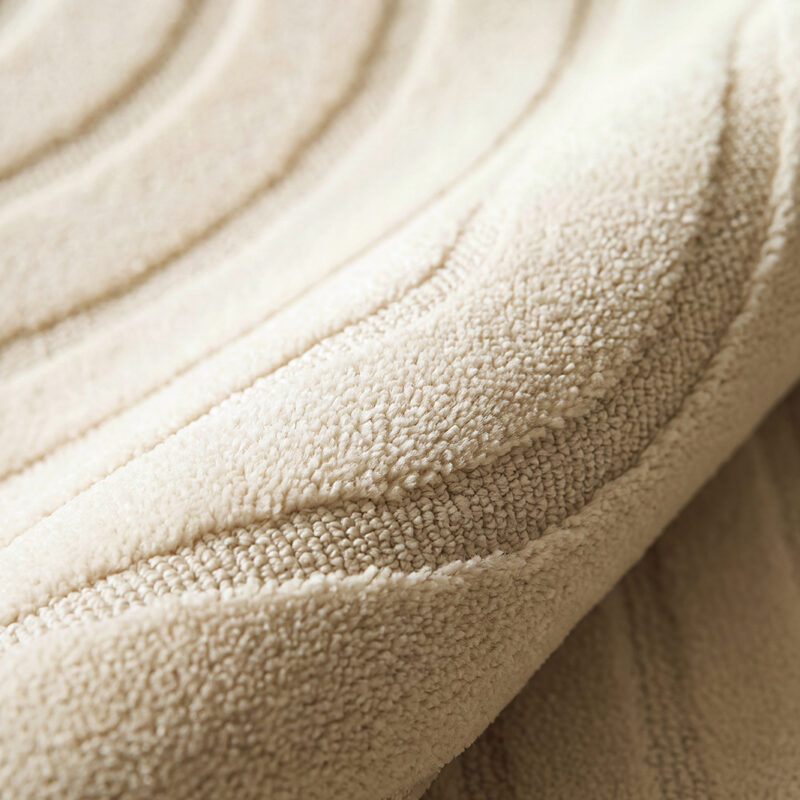 LABEL51 Vloerkleden Agra - Zand - Polyester - 150x150 cm - Rond Polyester