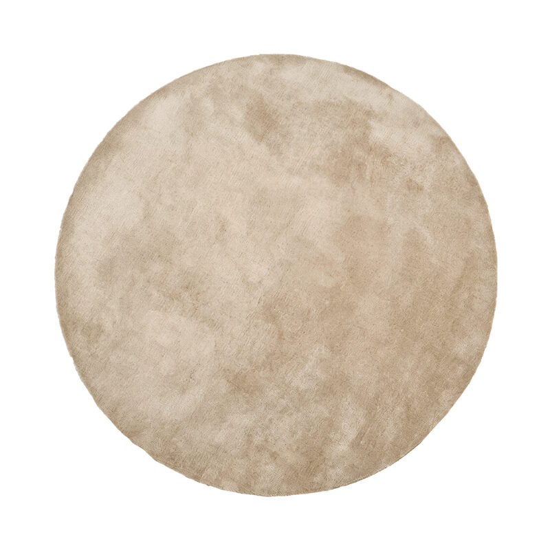 LABEL51 Vloerkleden Mila - Zand - Polyester - 200x200 cm - Rond Mila