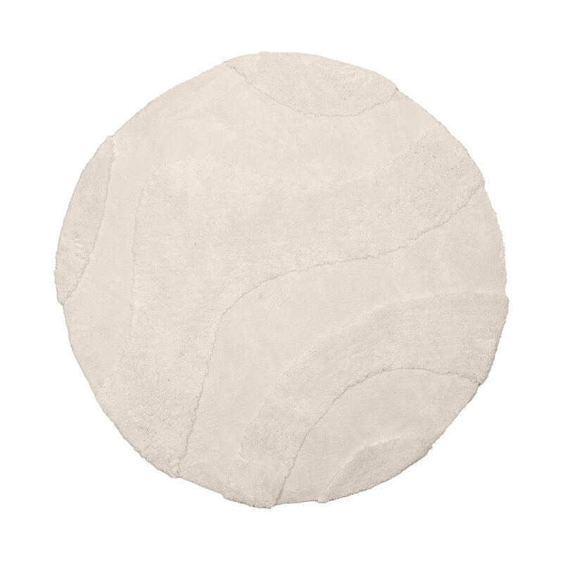 LABEL51 Vloerkleden Rima - Ivoor - Polyester - 200x200 cm - Rond Rima