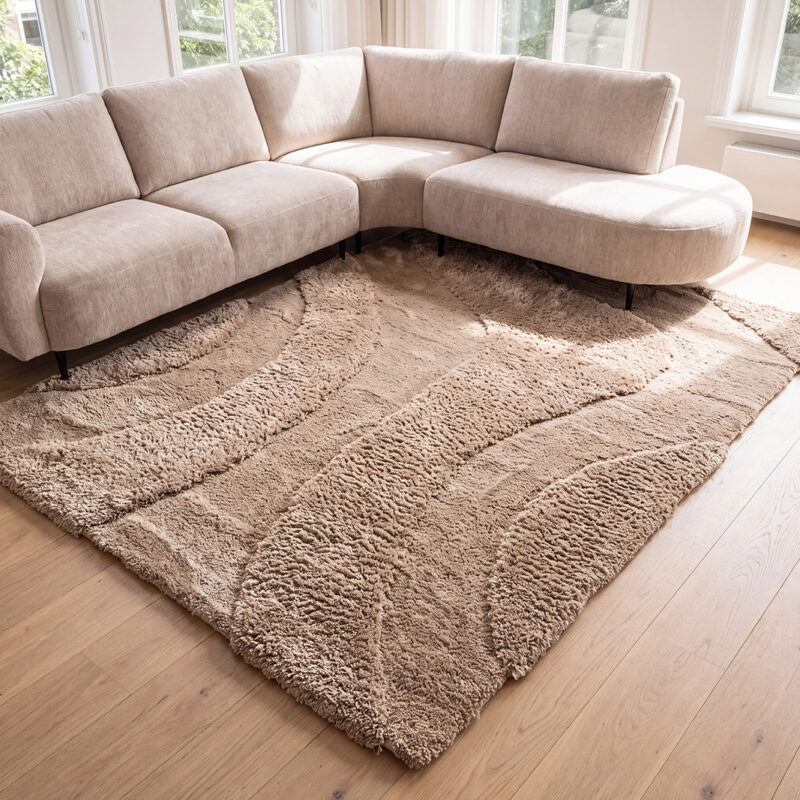 LABEL51 Vloerkleden Rima - Beige - Polyester - 200x290 cm