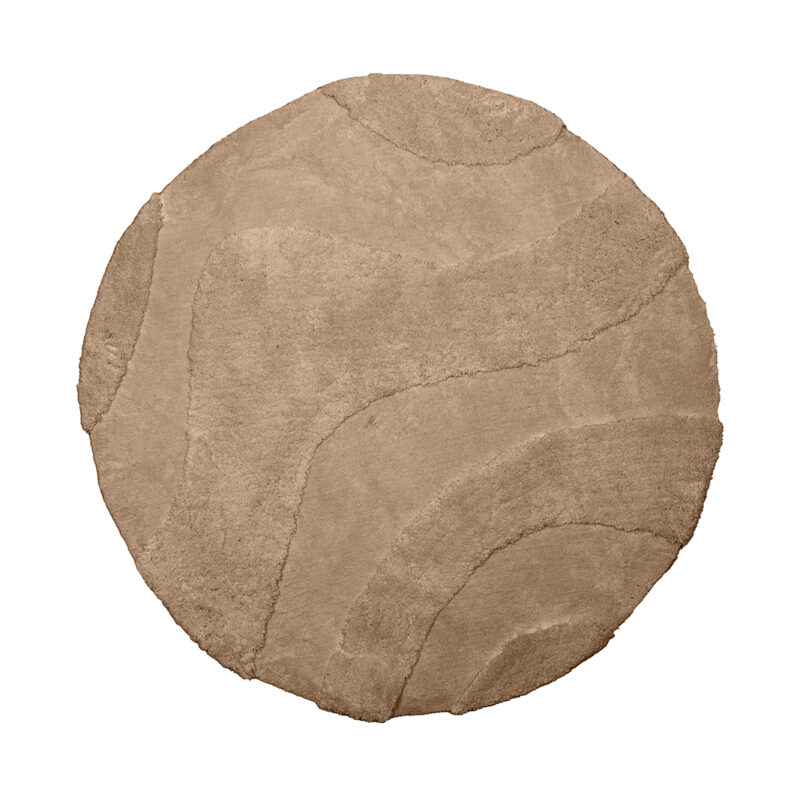 LABEL51 Vloerkleden Rima - Beige - Polyester - 200x200 cm - Rond Rima