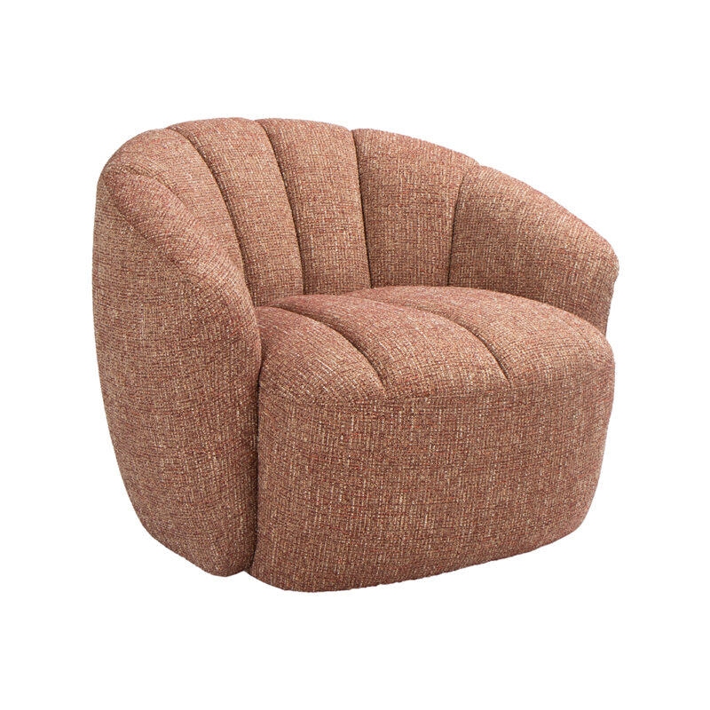 LABEL51 Fauteuil Marvito - Burgundy - Rustic Weave - One Size Rustic Weave