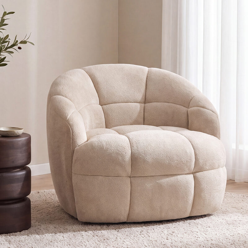 LABEL51 Fauteuil Bubble - Naturel - Raven - One Size