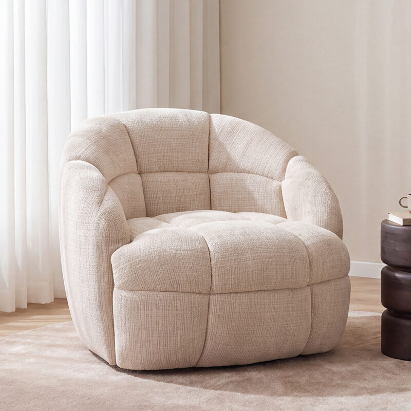 LABEL51 Fauteuil Bubble - Naturel - Cremona - One Size
