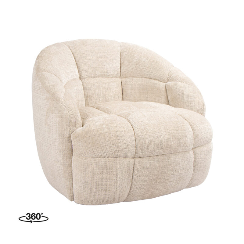 LABEL51 Fauteuil Bubble - Naturel - Cremona - One Size Bubble