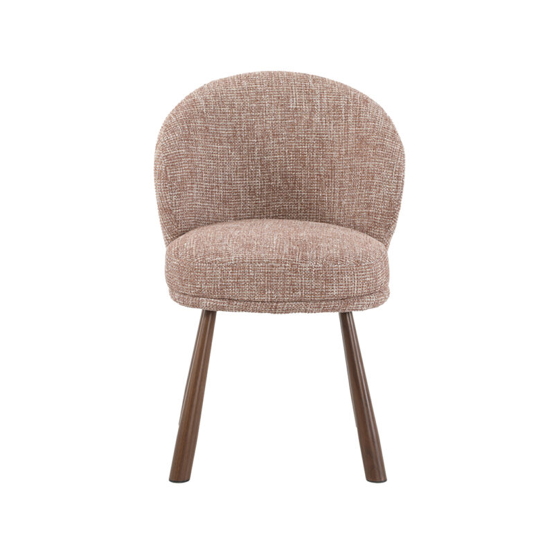 LABEL51 Eetkamerstoel Haya - Blush - Pure Weave - Walnoot Metaal Haya