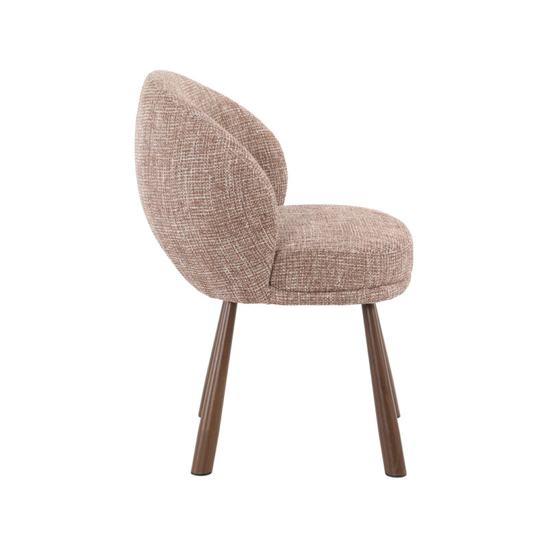 LABEL51 Eetkamerstoel Haya - Blush - Pure Weave - Walnoot Metaal Pure Weave
