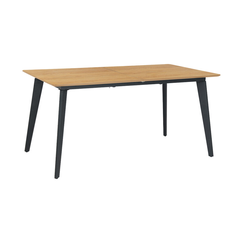 LABEL51 Eetkamertafel Japandi Slim - Naturel - Eiken - 160/200x100 cm
