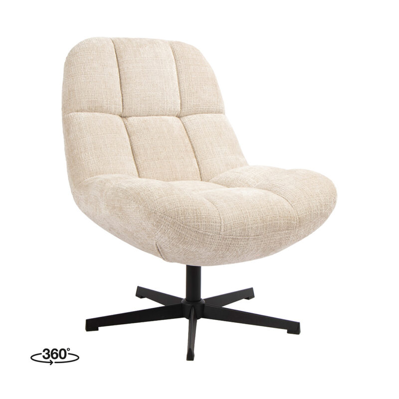 LABEL51 Fauteuil Cocoon - Naturel - Cremona - One Size Cocoon