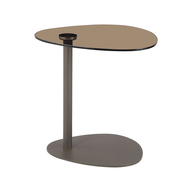 LABEL51 Bijzettafel Lilly - Brown - Metaal - 48 cm Lilly