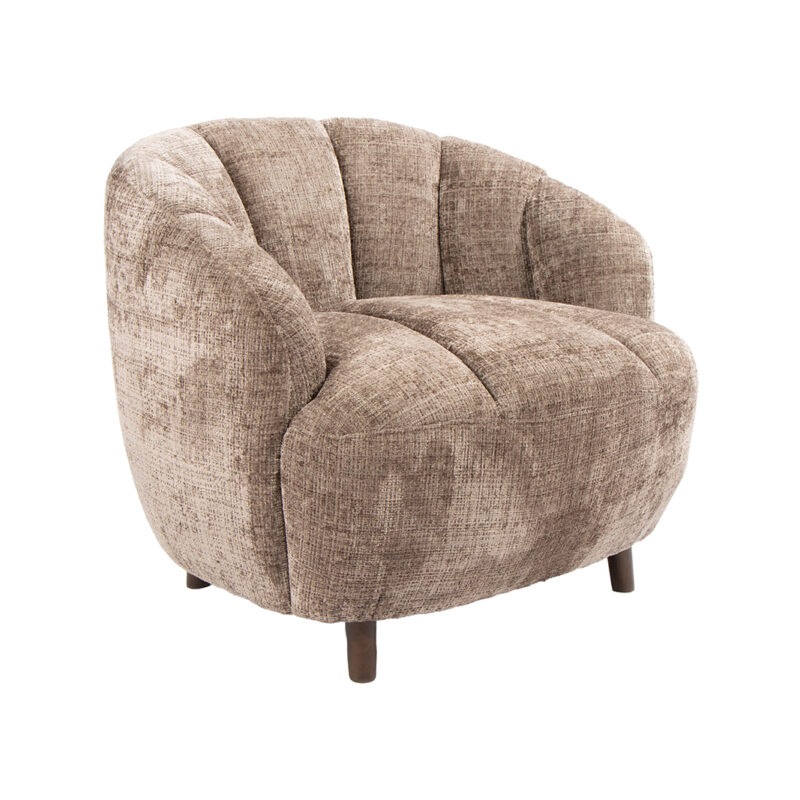 LABEL51 Fauteuil Vera - Taupe - Cremona - One Size Vera