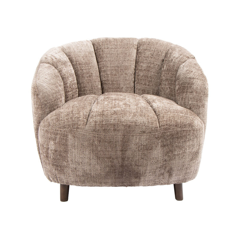 LABEL51 Fauteuil Vera - Taupe - Cremona - One Size Cremona