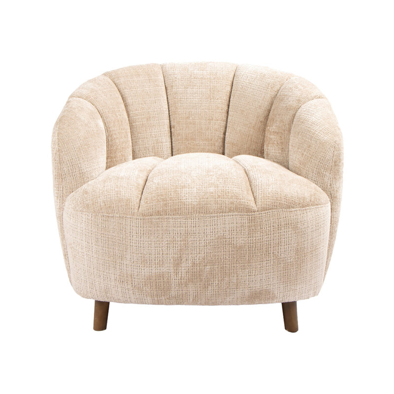 LABEL51 Fauteuil Vera - Beige - Cremona - One Size Cremona