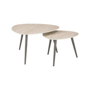 LABEL51 Salontafel Alba - Naturel - Keramiek - 84 cm