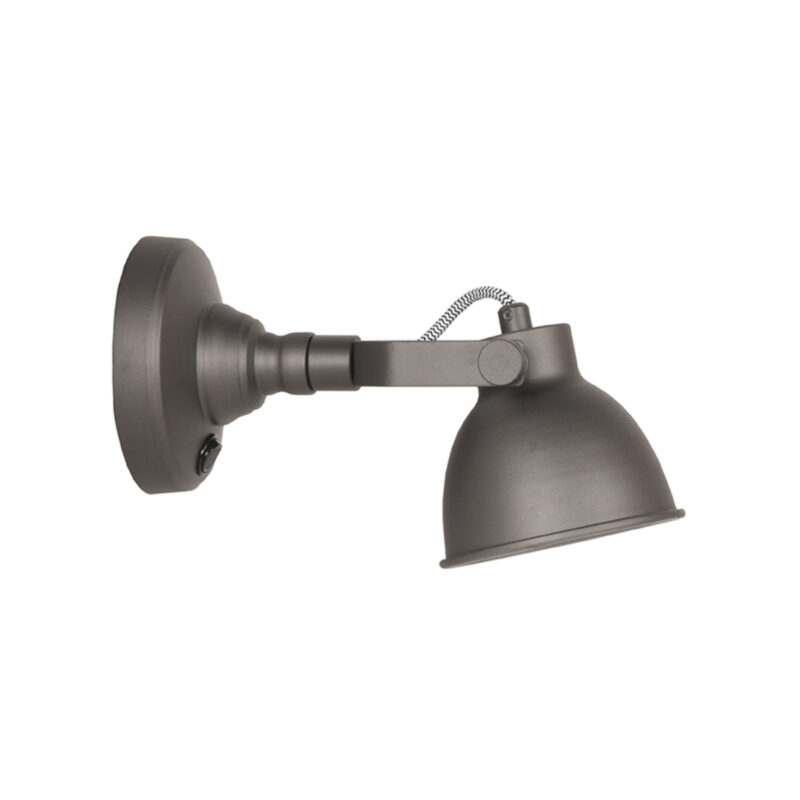 LABEL51 Wandlamp Bow - Burned Steel - Metaal - M Metaal