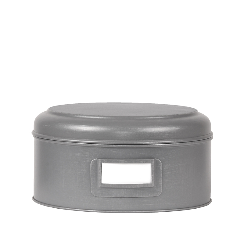 LABEL51 Box - Antiek Grijs - Metaal - XL