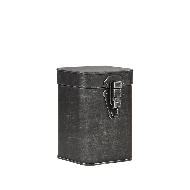 LABEL51 Opbergbox - Antiek Zwart - Metaal - M