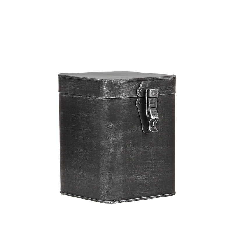 LABEL51 Opbergbox - Antiek Zwart - Metaal - L