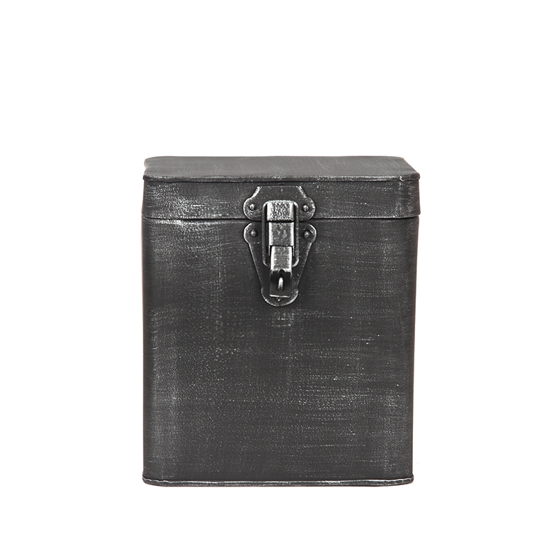LABEL51 Opbergbox - Antiek Zwart - Metaal - XL