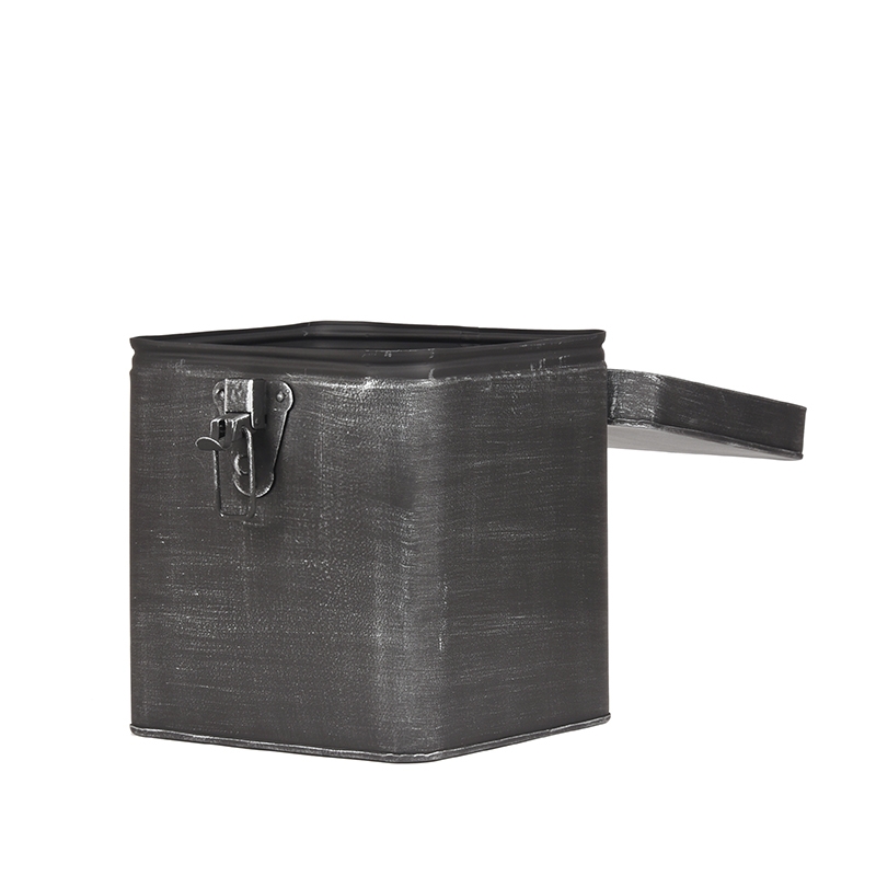 LABEL51 Opbergbox - Antiek Zwart - Metaal - XL Metaal
