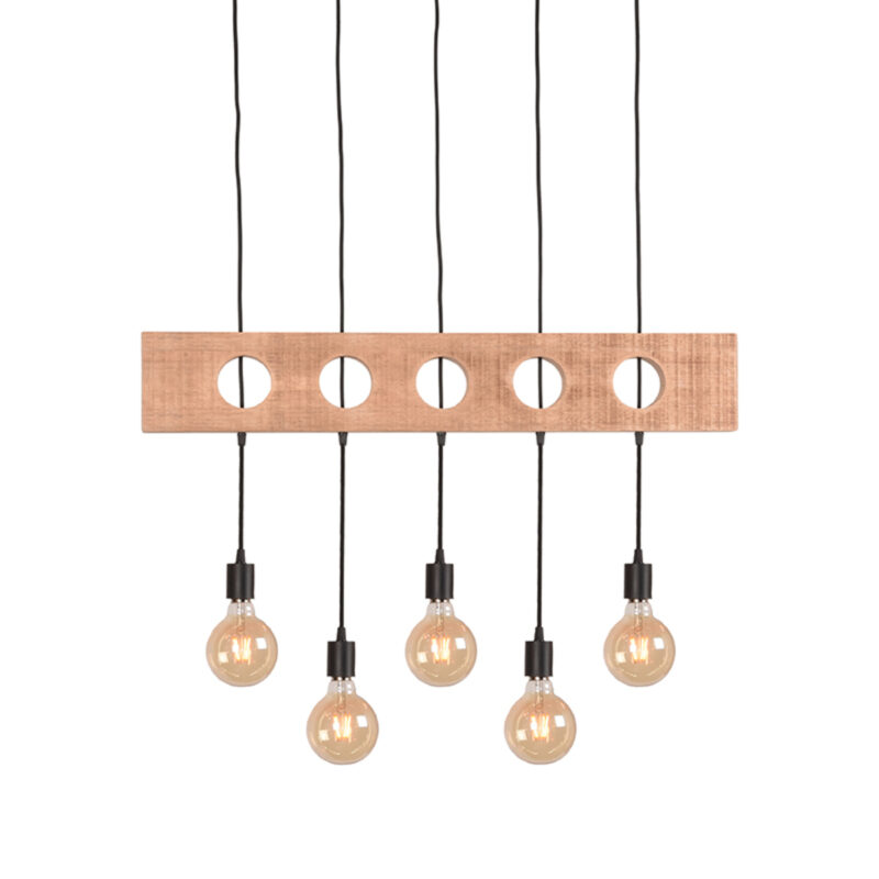 LABEL51 Hanglamp Timber - Zwart - Metaal - SALE Timber
