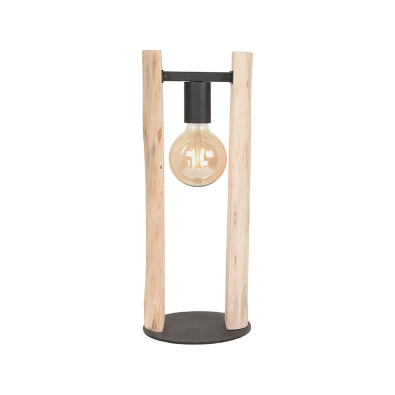 LABEL51 Tafellamp Woody - Naturel - Hout - One Size Hout