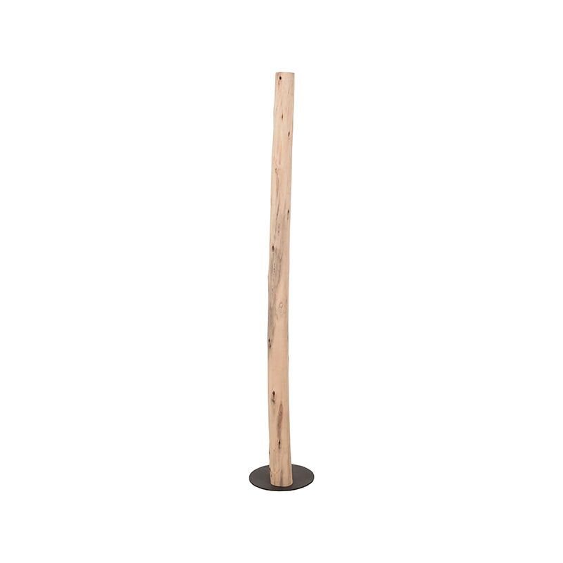 LABEL51 Vloerlamp Woody - Naturel - Hout - One Size Hout