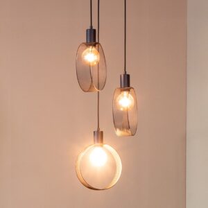 LABEL51 Hanglamp Ronda - Zwart - Metaal - 3-Lichts