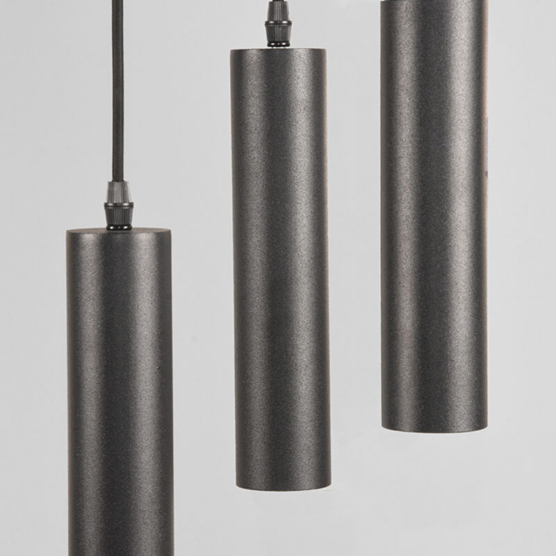 LABEL51 Hanglamp Ferroli - Zwart - Metaal - 3-lichts Metaal