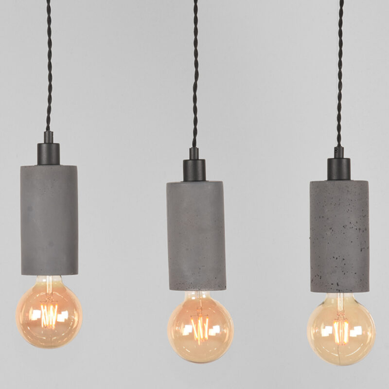 LABEL51 Hanglamp Fresco - Beton - Beton - 5-Lichts Beton