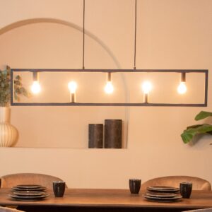 LABEL51 Hanglamp Quadrato - Zwart - Metaal - Hanglamp