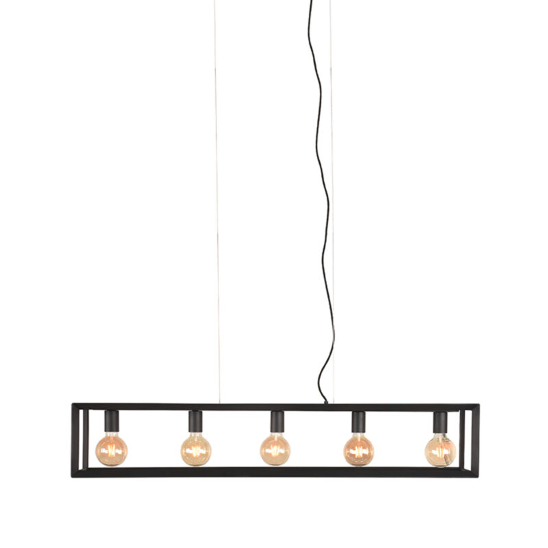 LABEL51 Hanglamp Tetto - Zwart - Metaal - 5-Lichts Metaal