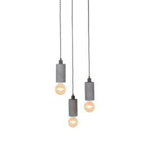 LABEL51 Hanglamp Fresco - Beton - Beton - 3-Lichts