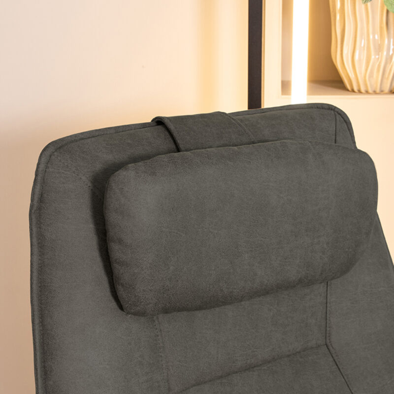 LABEL51 Sierkussen Hoofdkussen - Antraciet - Micro Suede - One Size